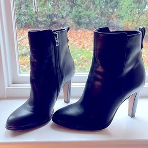 Coach black leather boots
